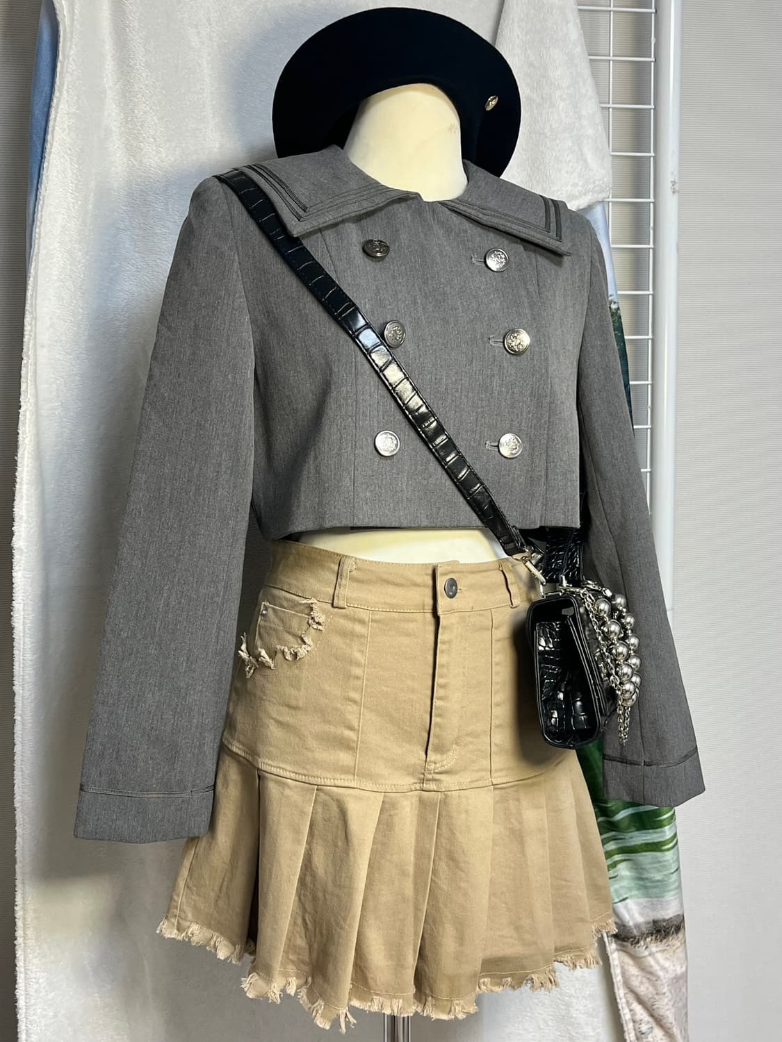 빈티지 플리츠 미니스커트 상품이미지6