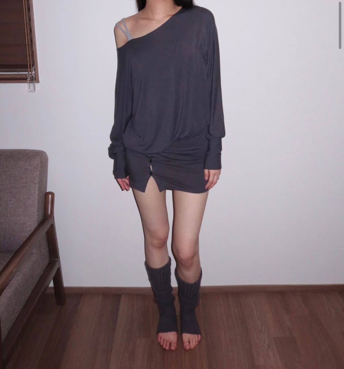 낫띵인커먼 에일린 버튼 원피스탑 상품이미지1