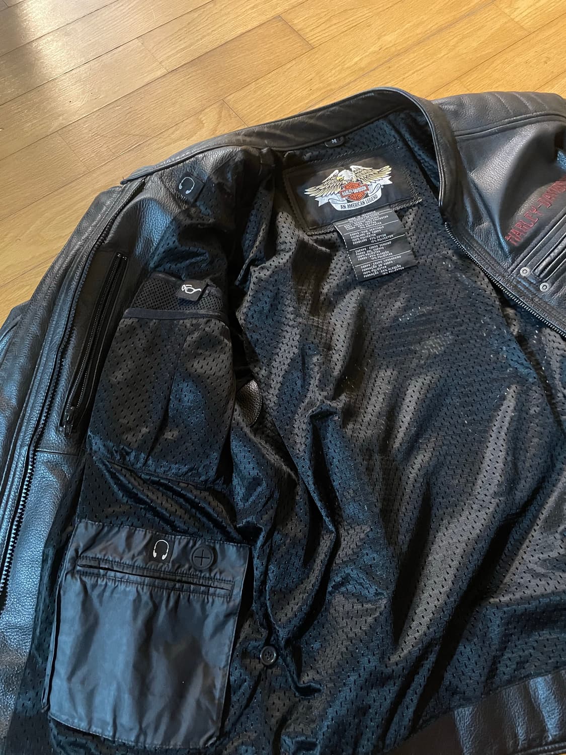 90s Harley Davidson 할리 가죽 자켓 상품이미지5