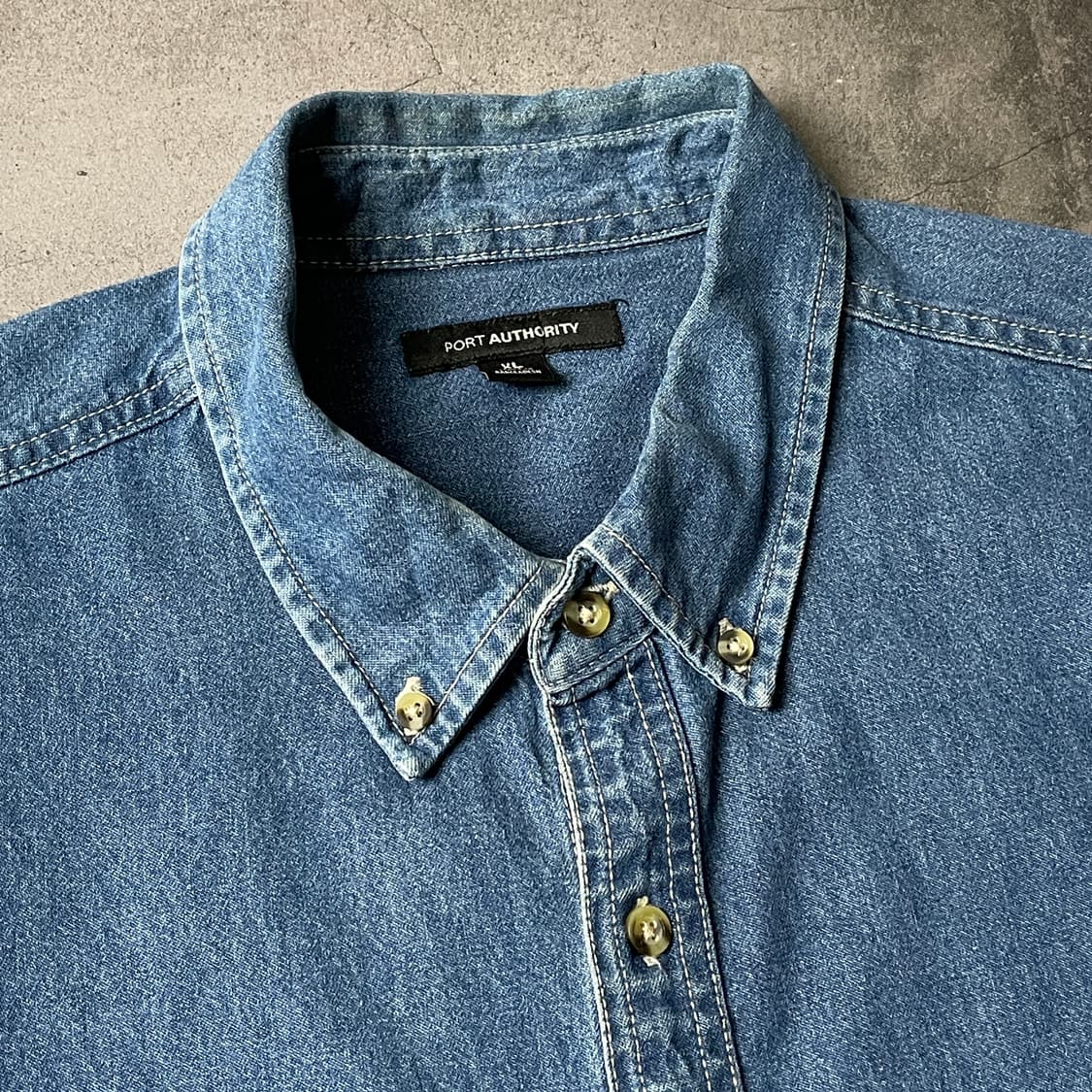 PORT AUTHORITY 빈티지 코튼 데님 셔츠 A00644 상품이미지2
