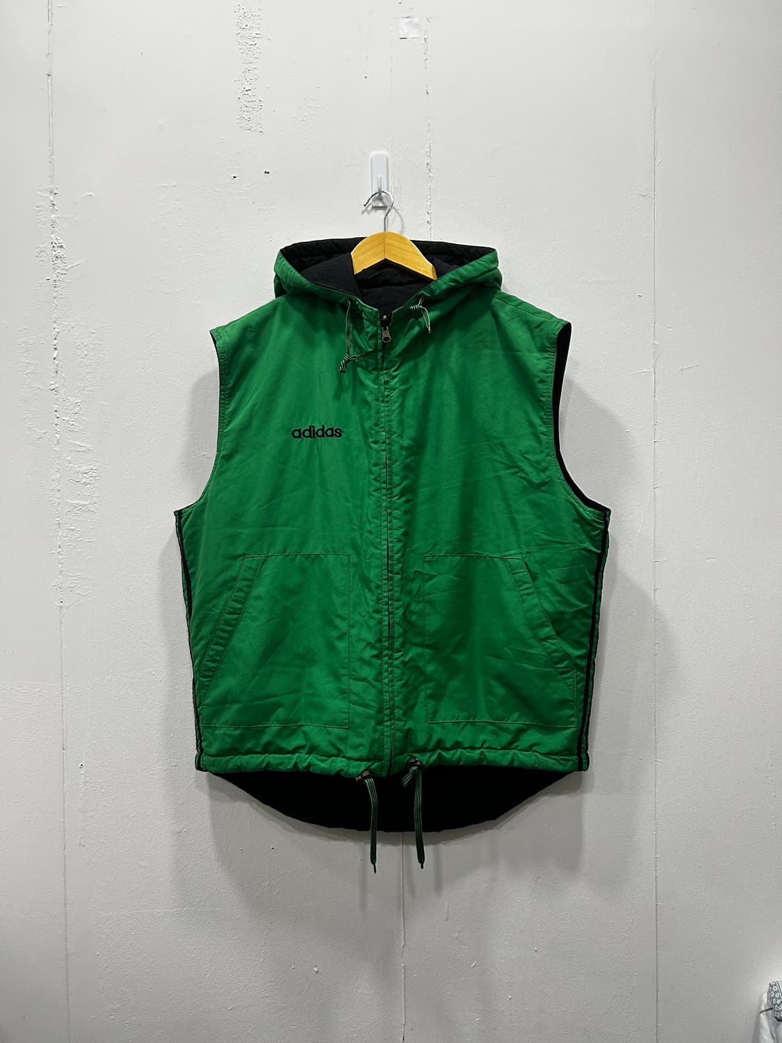 아디다스 올드스쿨 리버시블 후드 조끼 베스트 남성 110 상품이미지2
