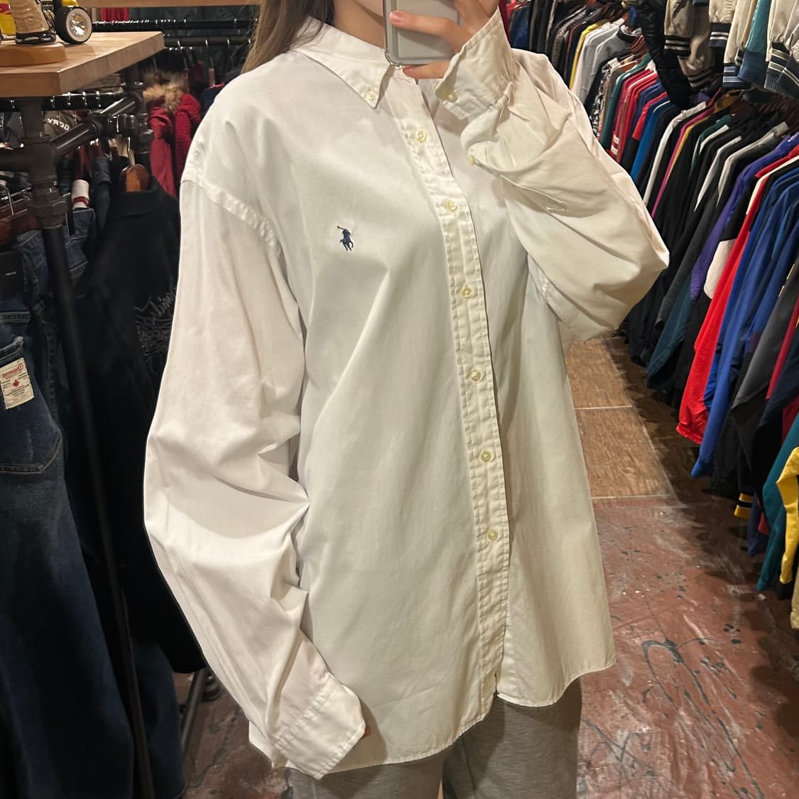 [HI] 폴로 랄프로렌 긴팔셔츠 화이트 상품이미지3