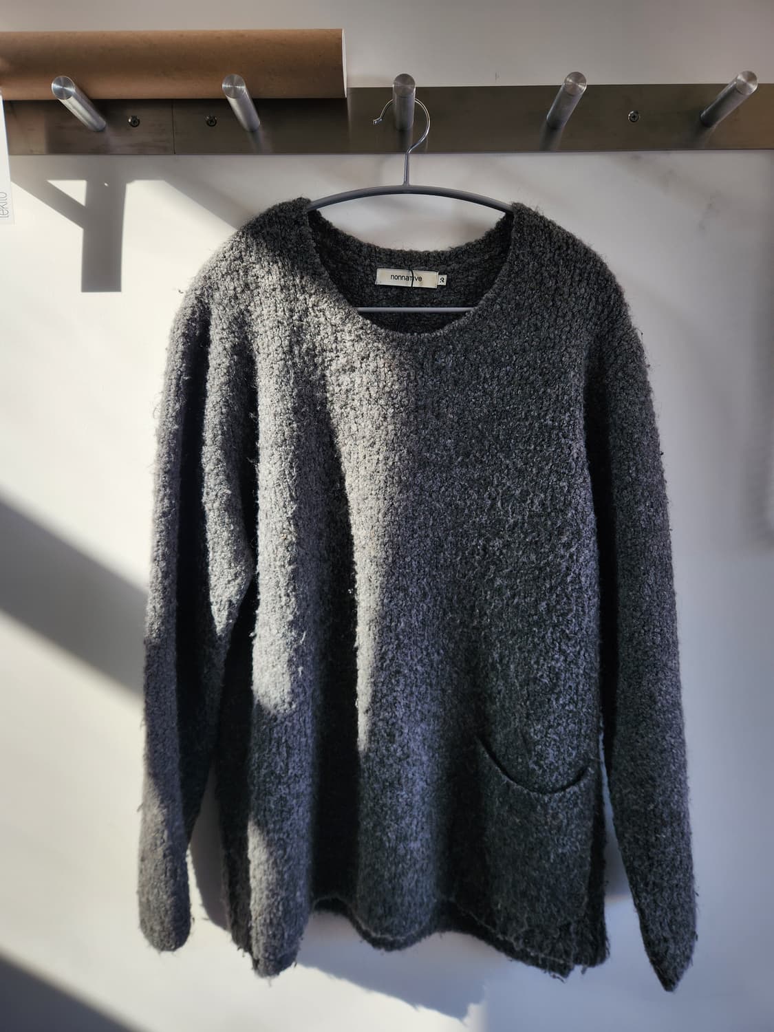 논네이티브 로거 스웨터 모헤어 그레이 상품이미지1