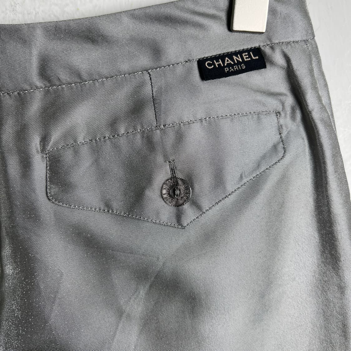 Chanel 샤넬 빈티지 실크 슬랙스 팬츠 40 상품이미지7