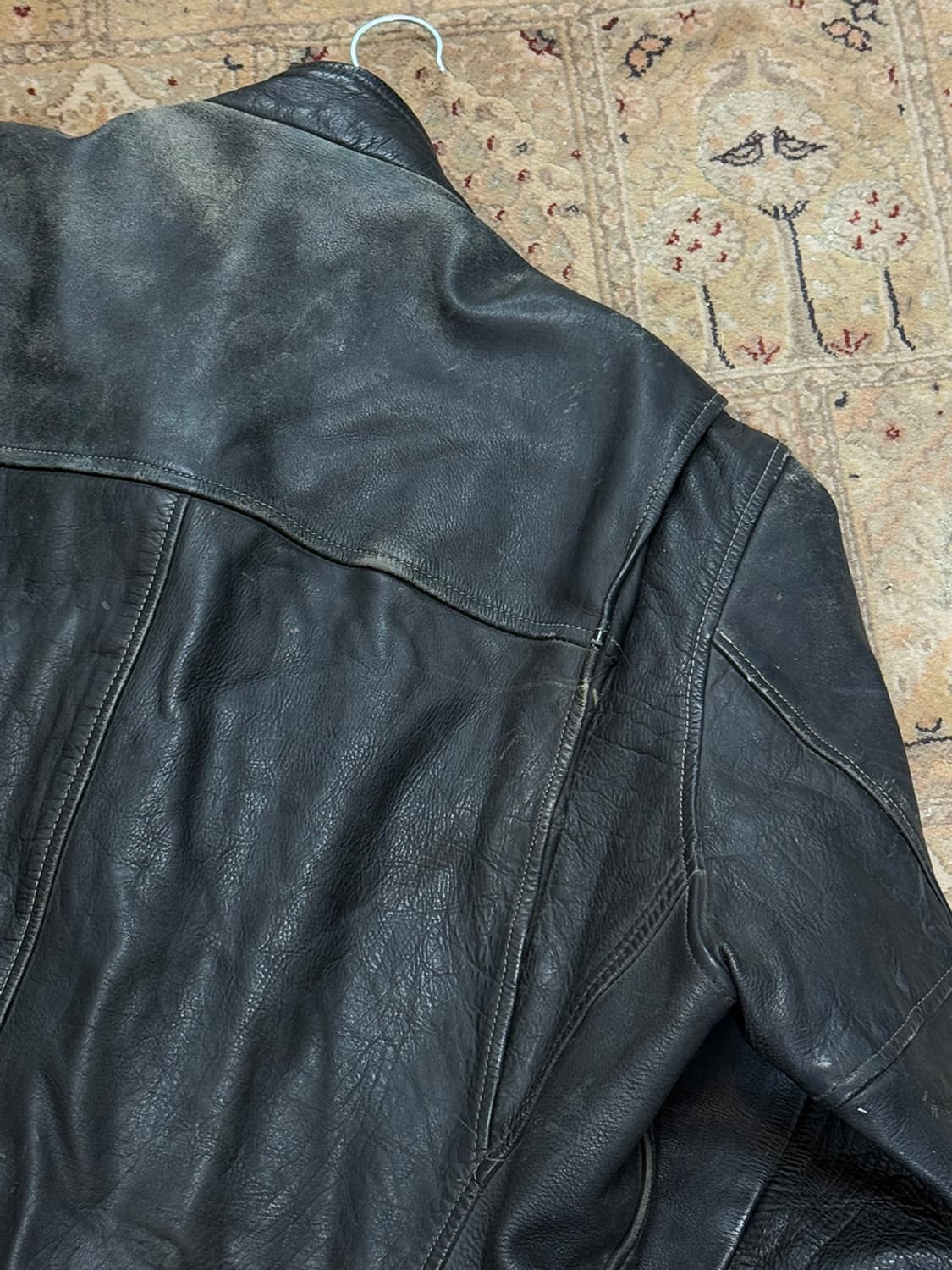 Cafe racer cowleather jacket 상품이미지4