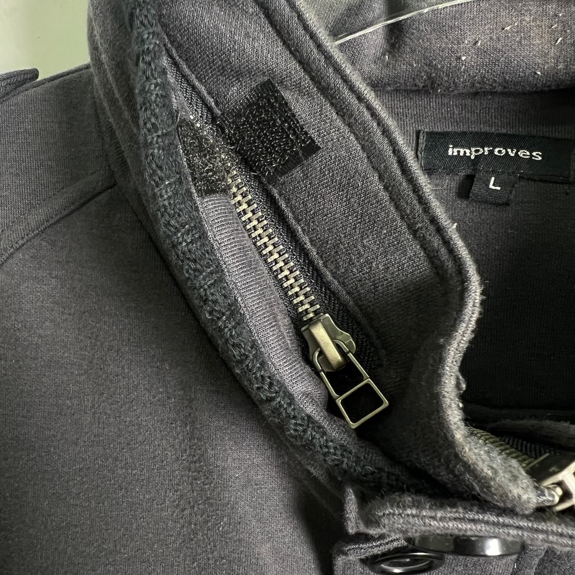 improves 블랙 코튼 포켓 유틸리티 자켓 L 상품이미지9
