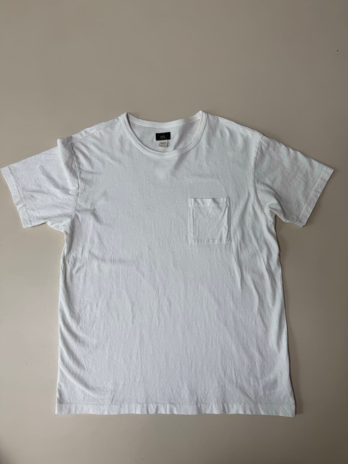 L 더블알엘 가먼트다이 투팩 티셔츠 웜화이트 상품이미지1