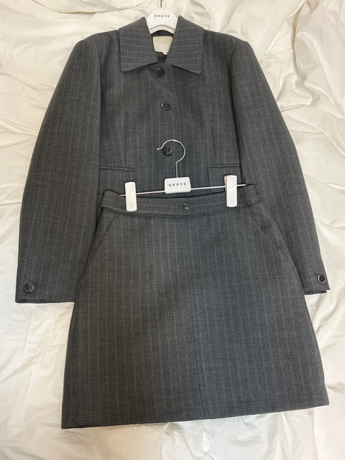 그로브 자켓 치마 셋업 상품이미지1