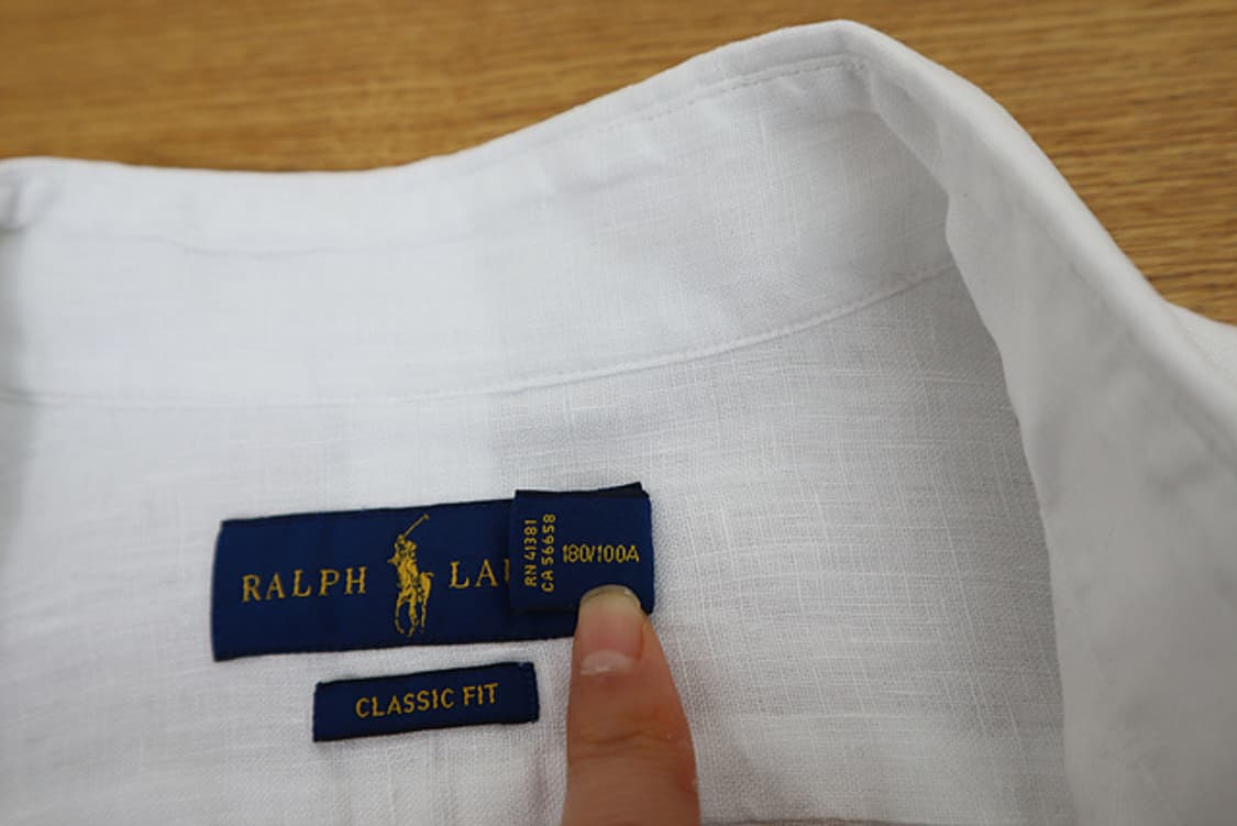 랄프로렌 린넨100% 셔츠 비침 드라이완료 상품이미지6