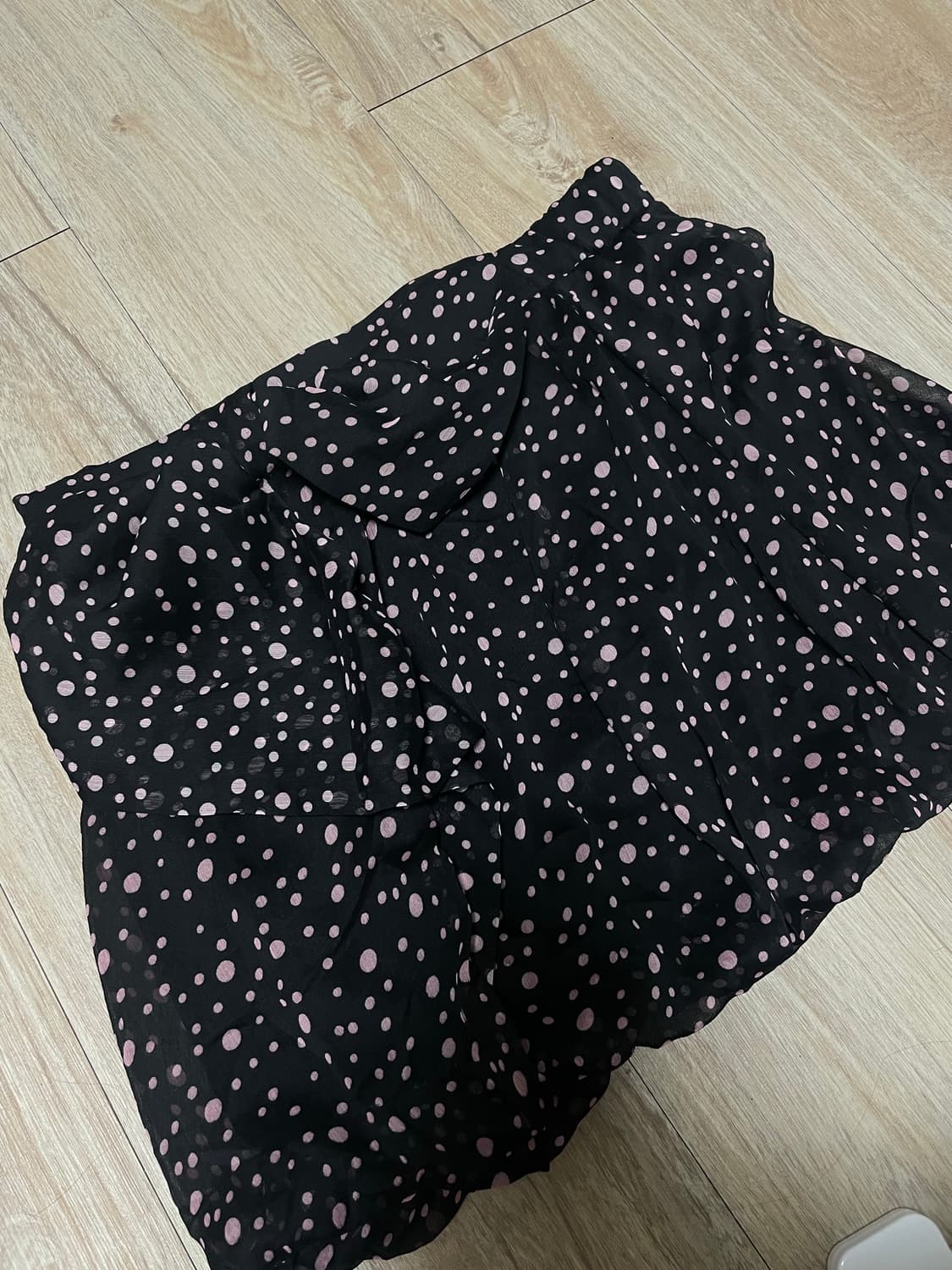 리본 도트 스커트 상품이미지1