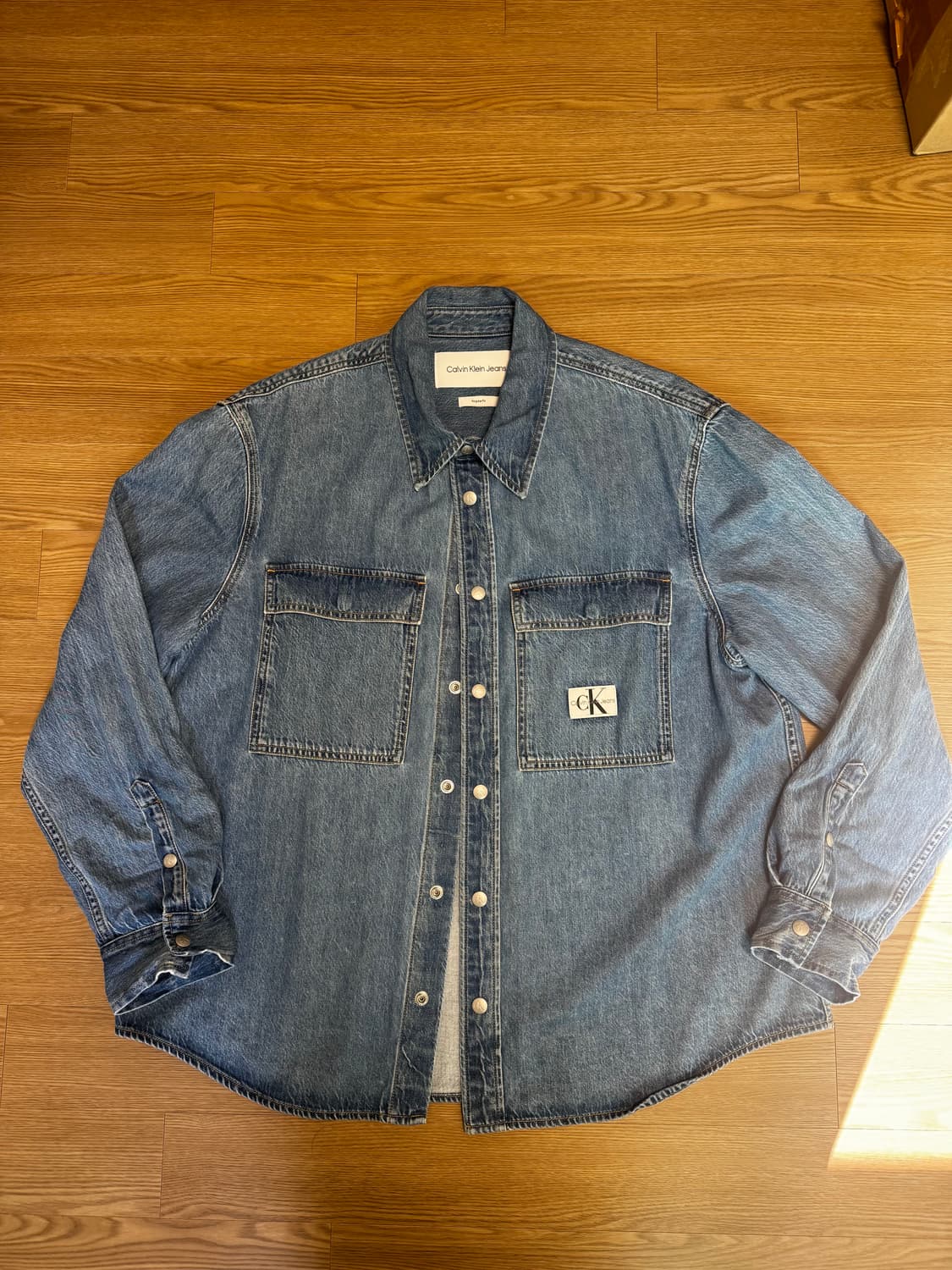 캘빈클라인 데님 셔츠 XL 레귤러 핏 상품이미지1