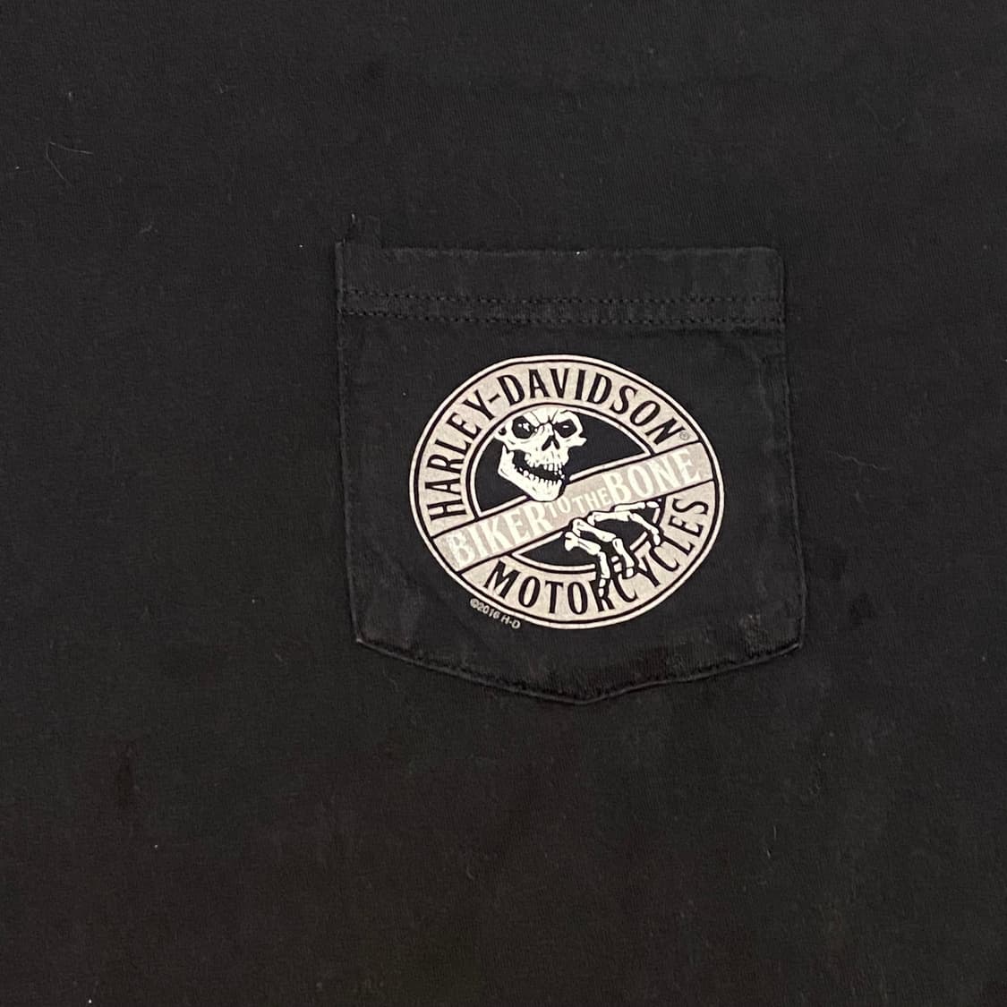 미국 빈티지 할리데이비슨 빅사이즈 스컬 로고 텍사스 반팔티 상품이미지2