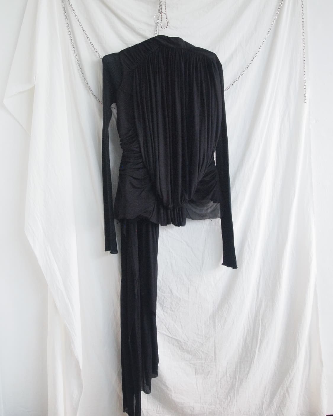 rare* 릭오웬스 11SS 런웨이 드레이프 하이넥 실크 자켓 상품이미지7