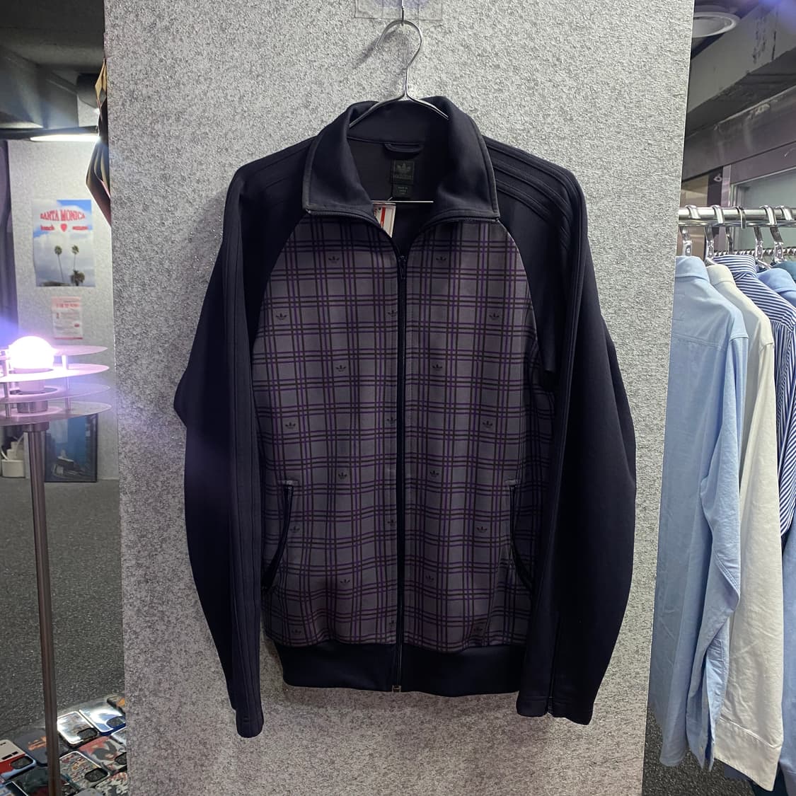 00s 아디다스 오리지널 체크 배색 트랙탑 져지 B3031  상품이미지2