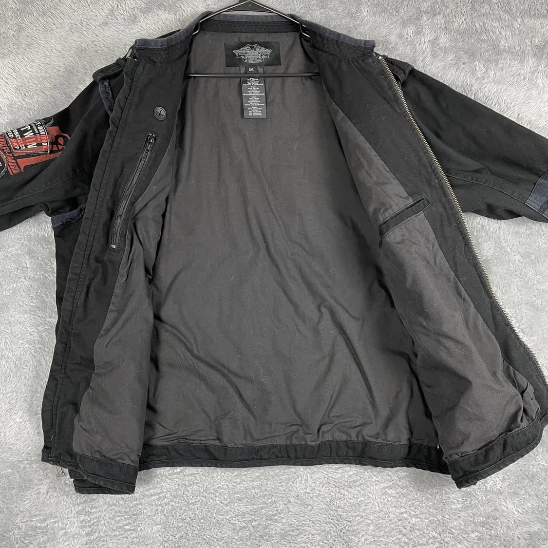 할리데이비슨 캔버스 밀리터리 스타일 라이딩 자켓 상품이미지8