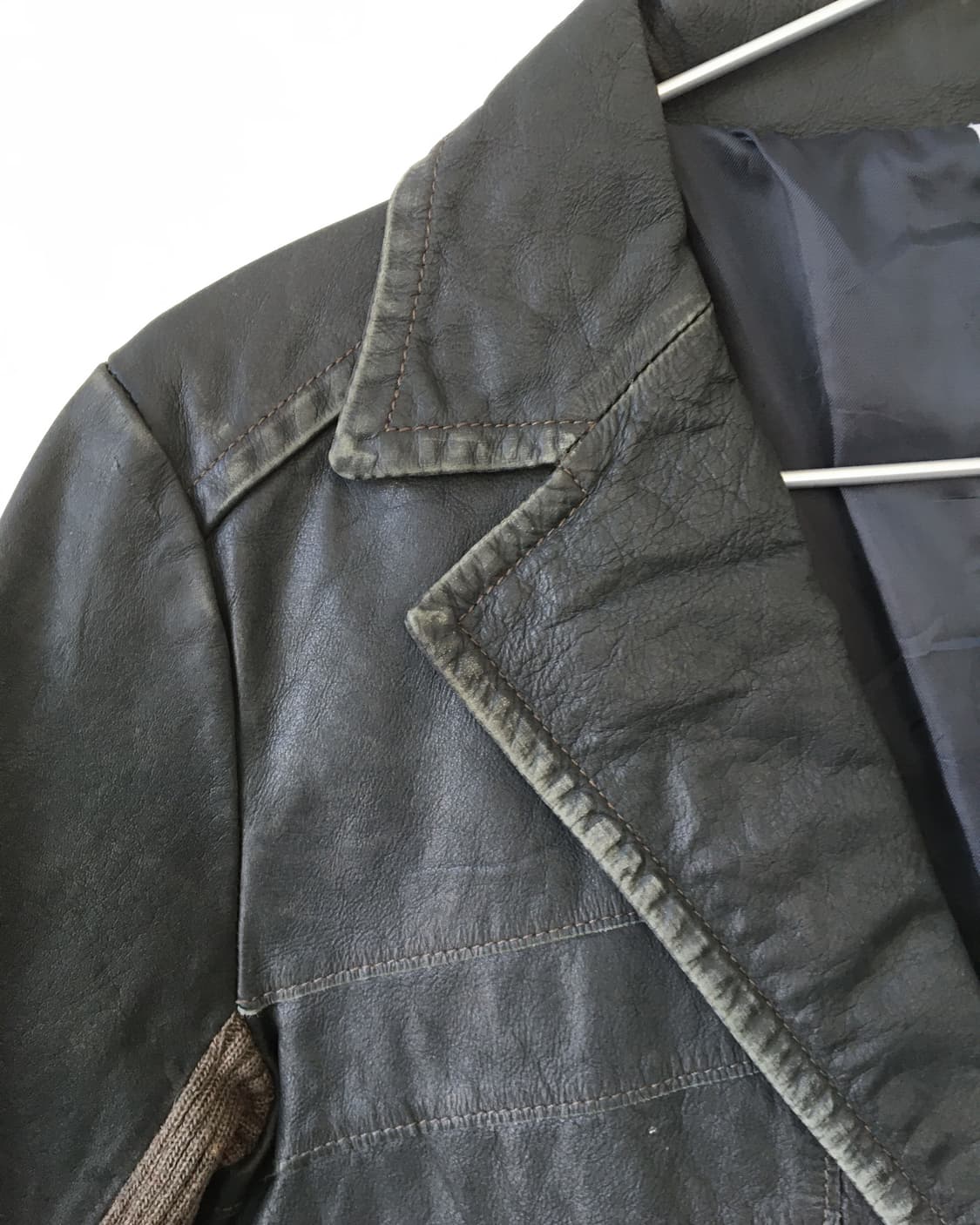 Buffalo leather gray jacket 상품이미지3