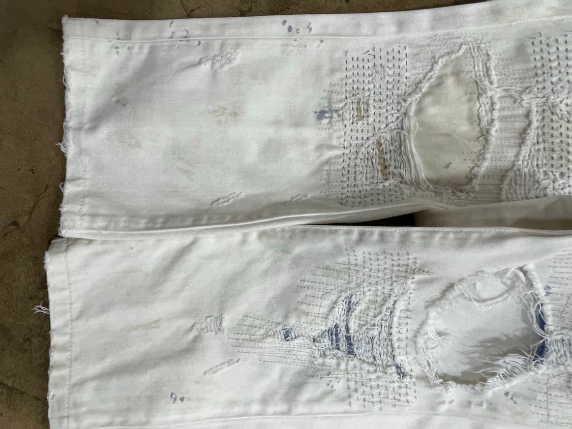 폴로랄프로렌(DS)/아이보리 디스트레스드 데님팬츠(31“) 상품이미지5