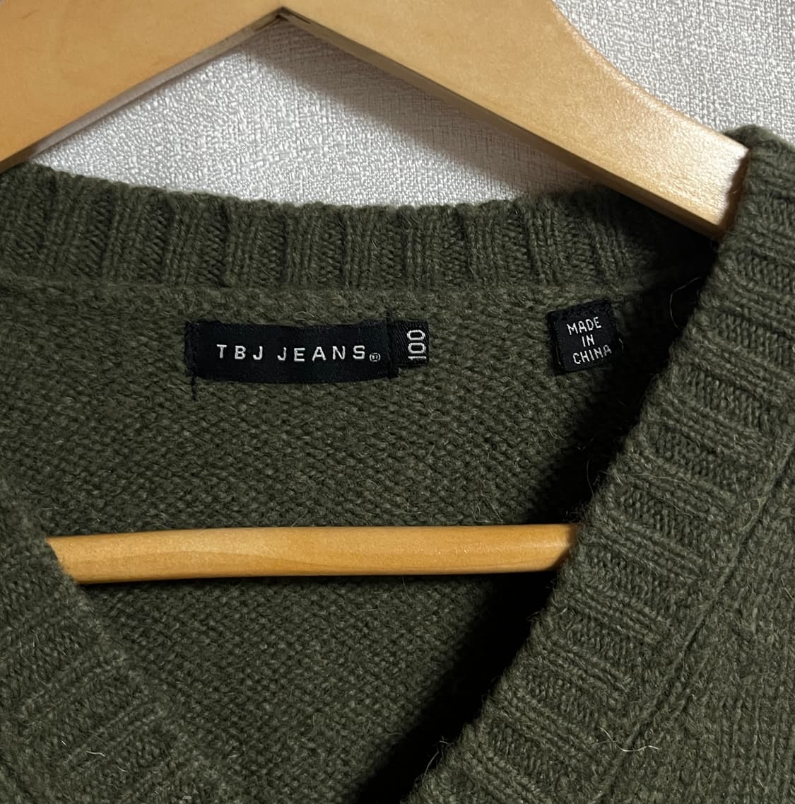 공용 TBJ 모 브이넥 니트 베스트 스웨터 폴로 100 상품이미지4