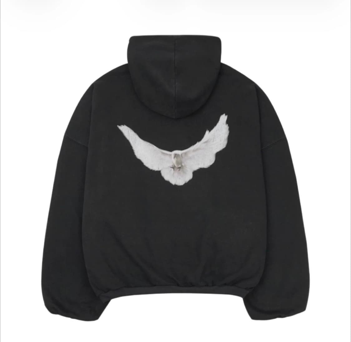 이지 갭 엔지니어드 바이 발렌시아가 도브 후드 워시드 블랙 M 상품이미지1