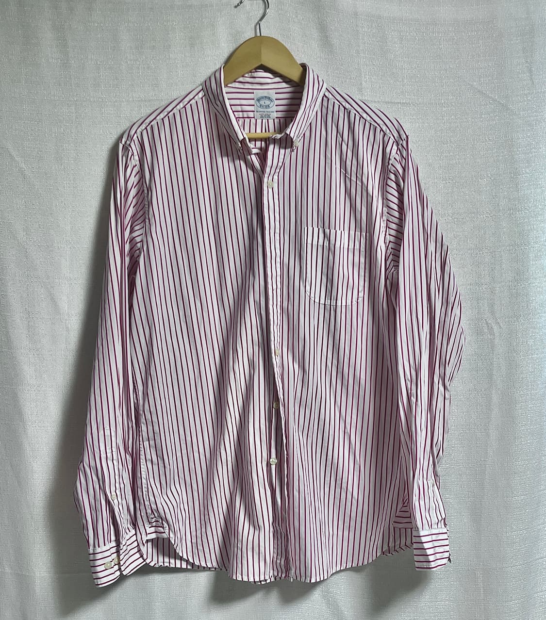 새상품 공용 브룩스 브라더스 스트라이프 셔츠L 상품이미지1