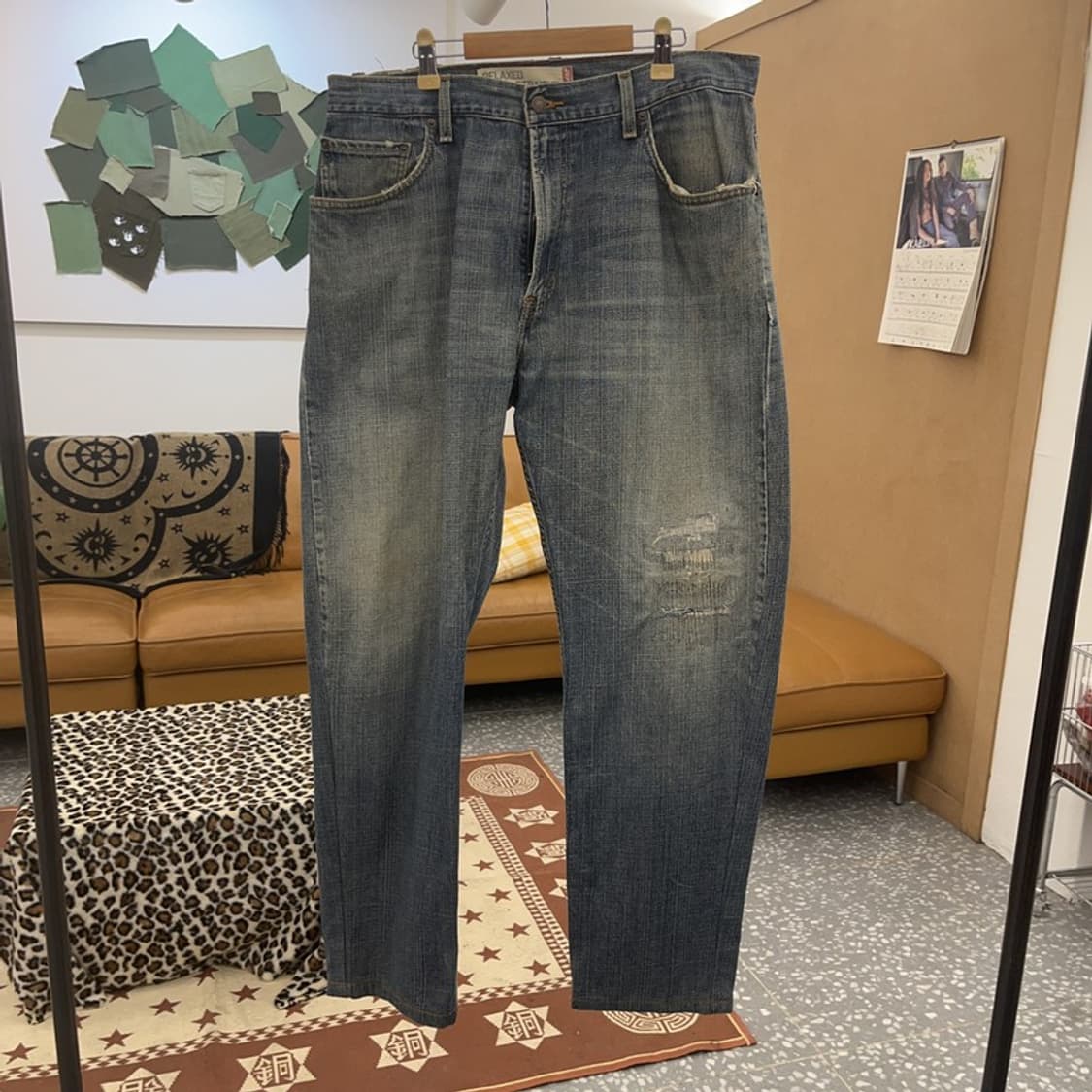 리바이스 559 빈티지 디스트로이드 워싱 데님팬츠 36인치 C09161 상품이미지3