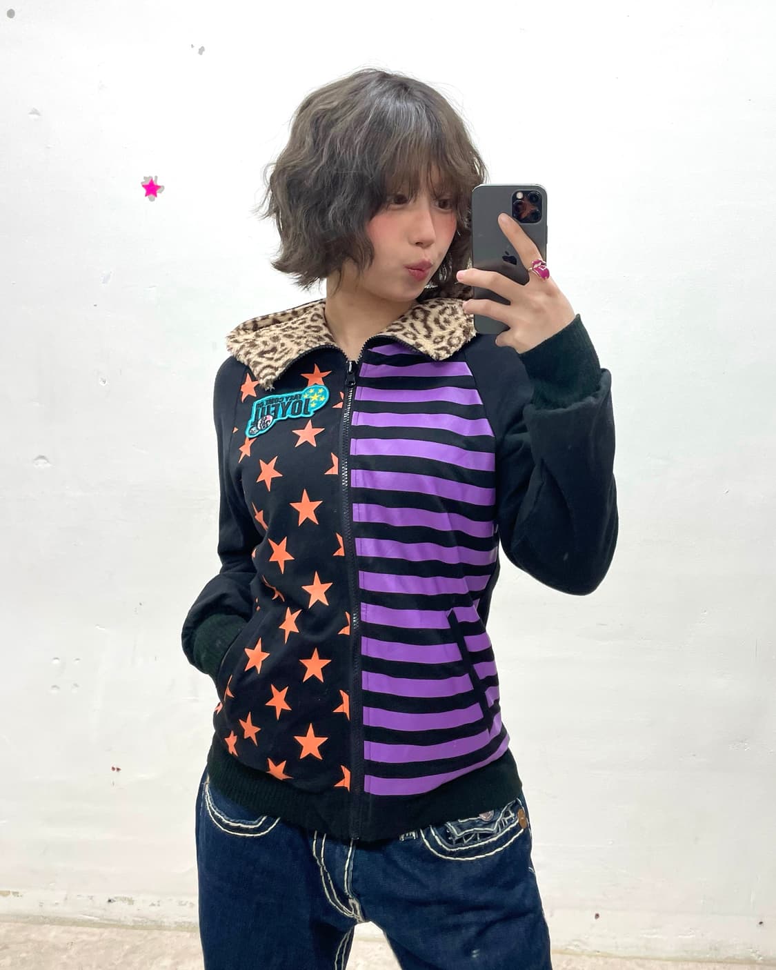 Jam Orange Leopard Reversible HoodZip-Up 상품이미지1