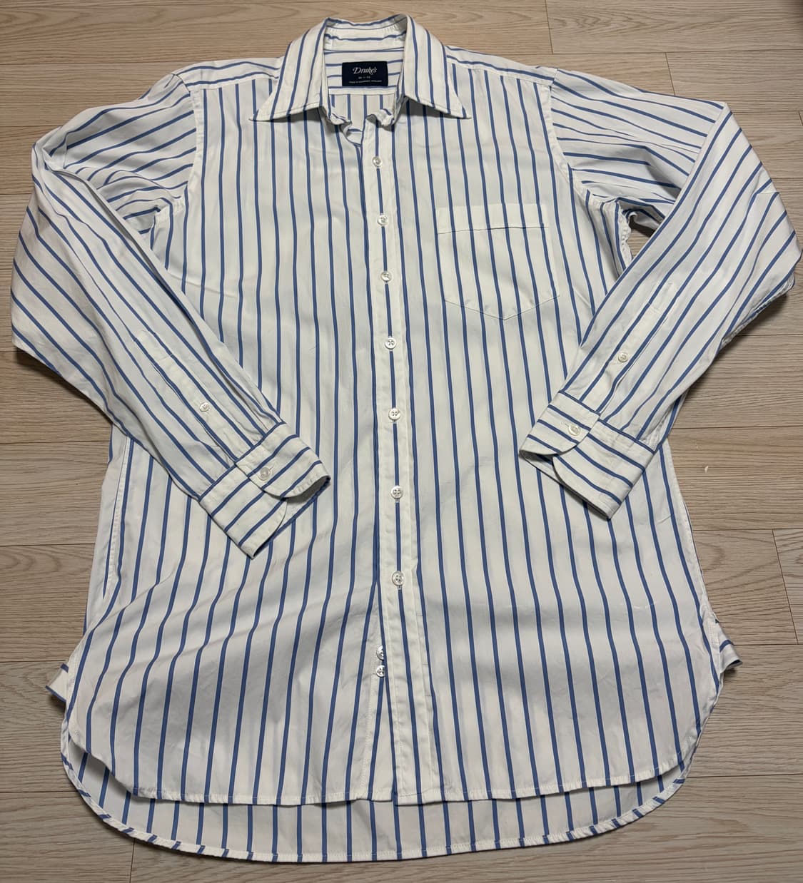 드레익스 스트라이프 셔츠(1회실착) 상품이미지1