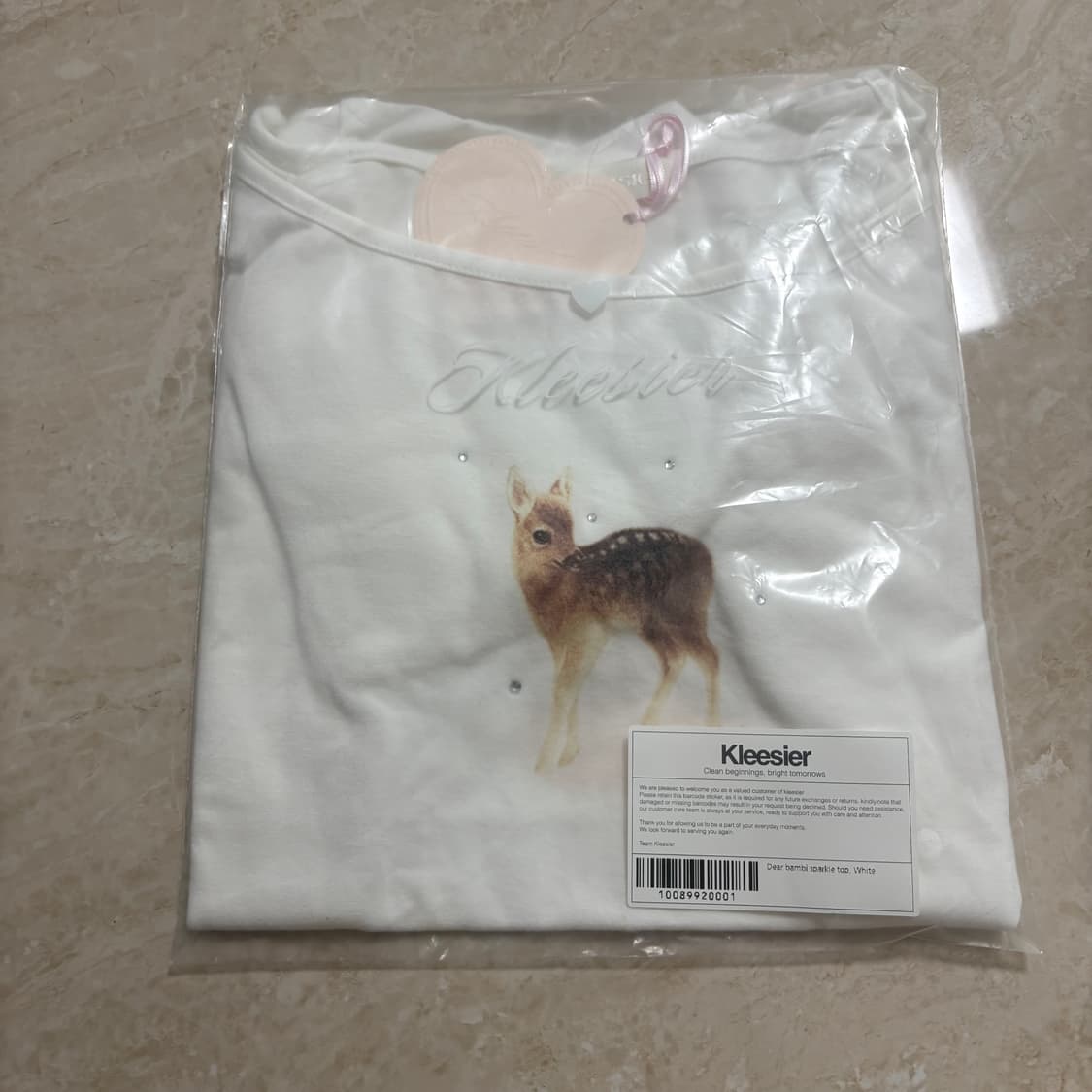 클리시어 디어 밤비 티셔츠 긴팔 상품이미지2