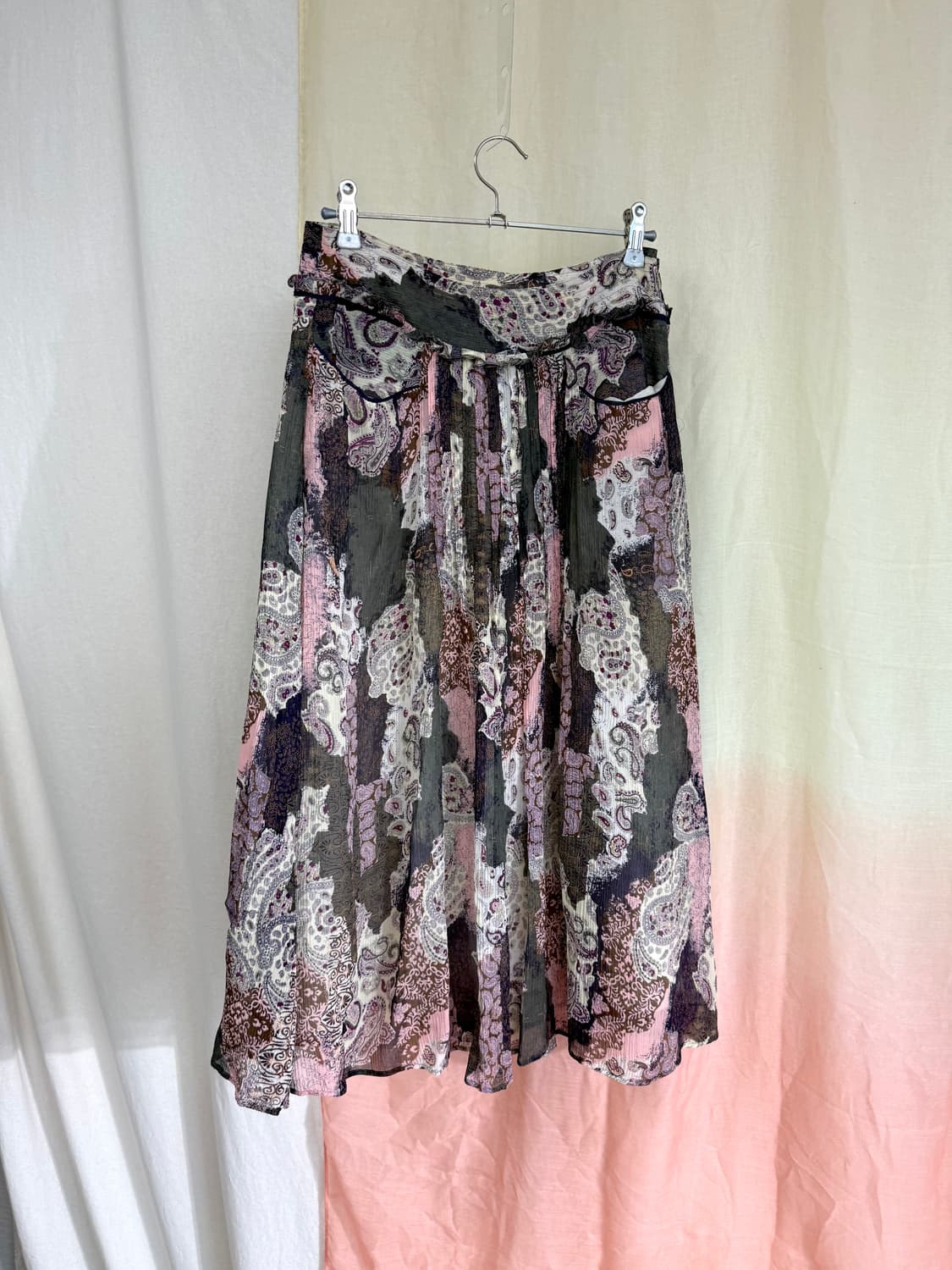 Macphee 페이즐리 실크 스커트 상품이미지2