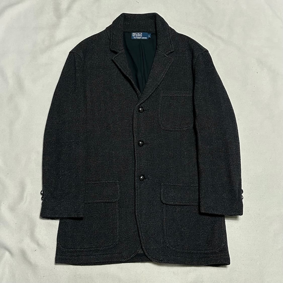 L 폴로랄프로렌 헤링본 울 블레이져 상품이미지2