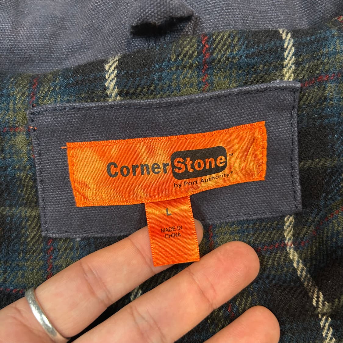 L) Corner Stone USA 워크웨어 워크 자켓 네이비 상품이미지8