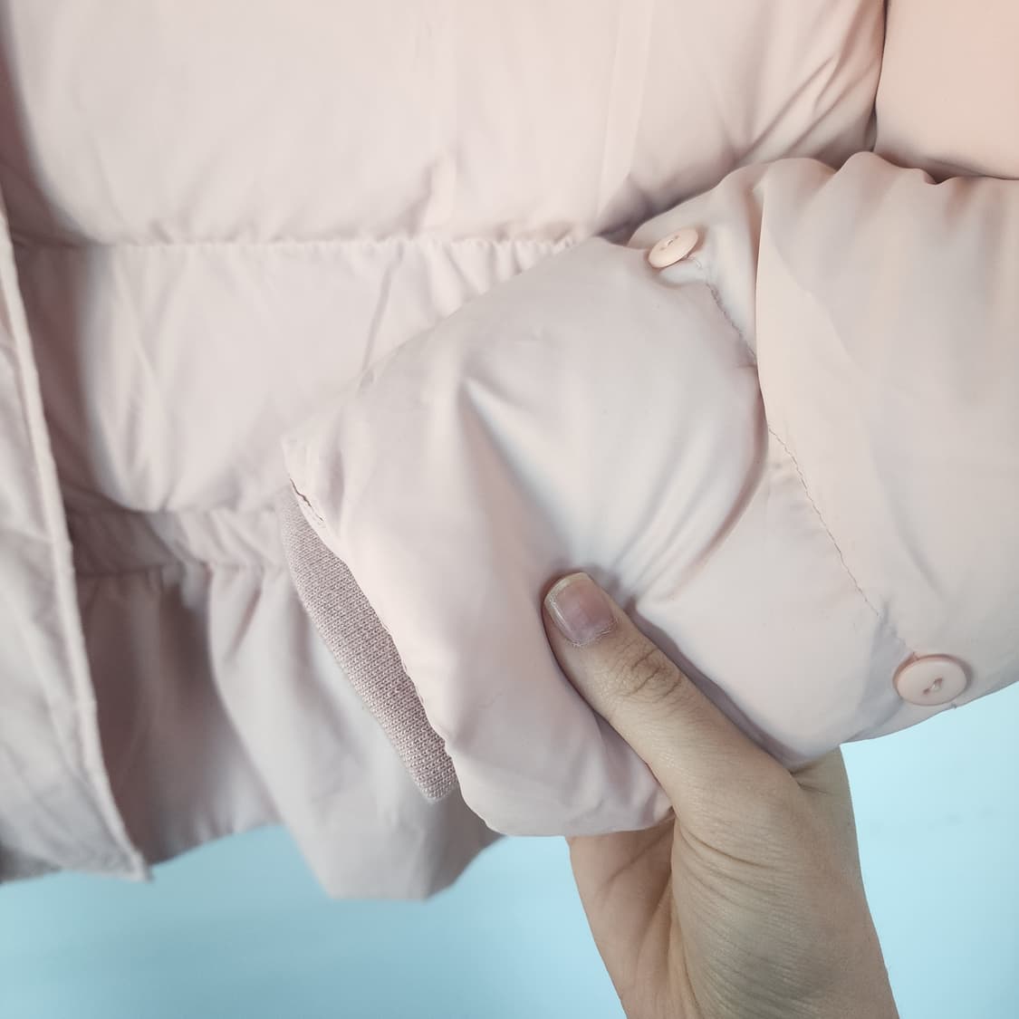 DEBB 핑크 후드 패딩 점퍼 상품이미지4