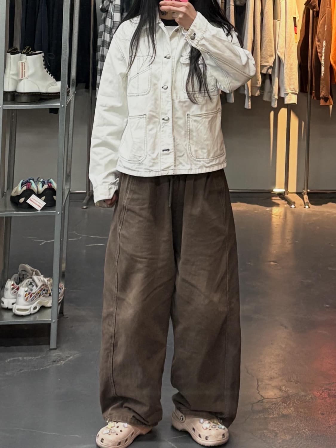 폴로랄프로렌스포츠 스티치 화이트 워크 자켓 A3383 상품이미지1