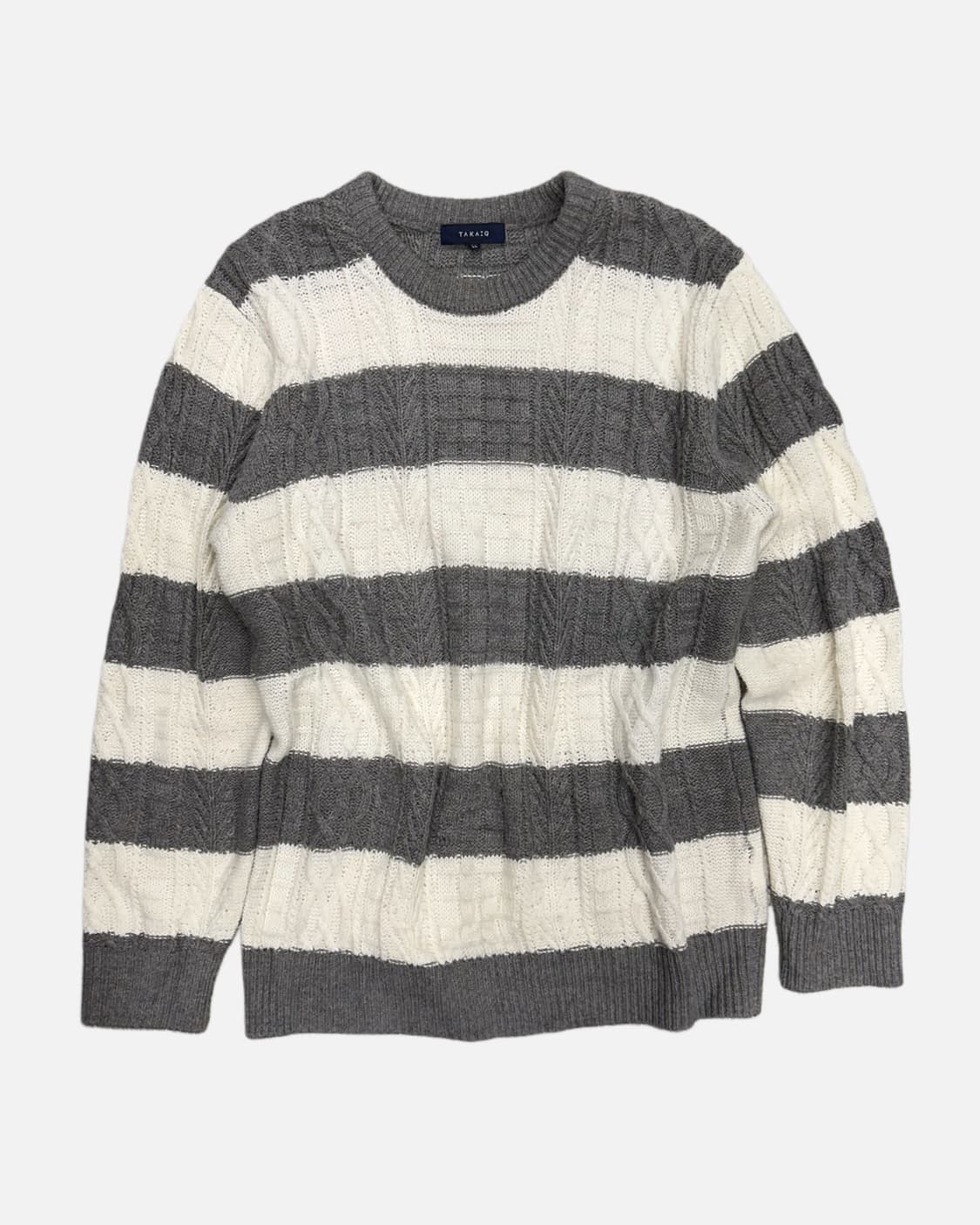 cable bold stripe knit 상품이미지1