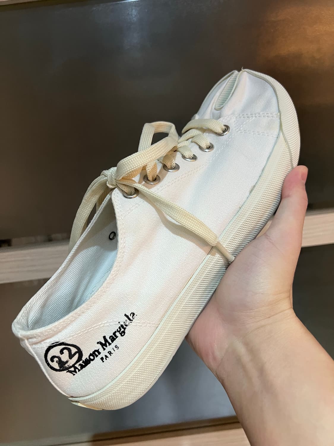 마르지엘라/ 타비 화이트 스니커즈 / 41 상품이미지10