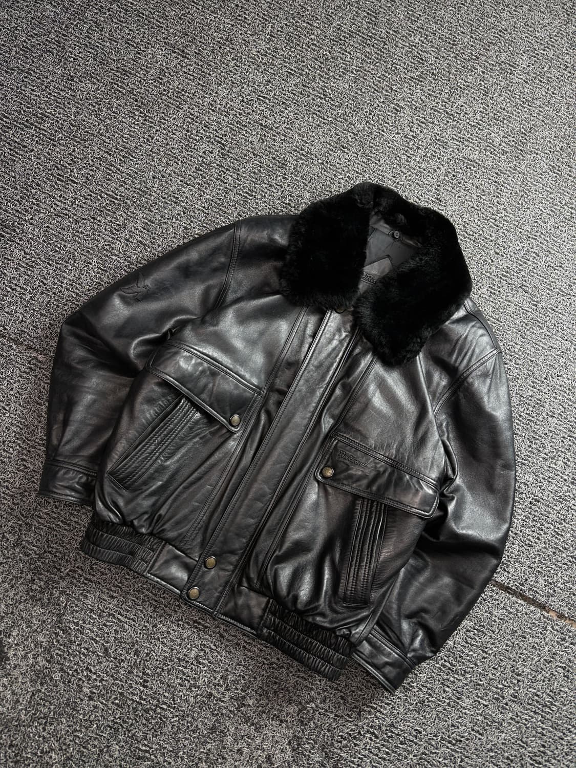 빈티지 아카이브 양가죽 무스탕 봄버 자켓 2855 상품이미지1