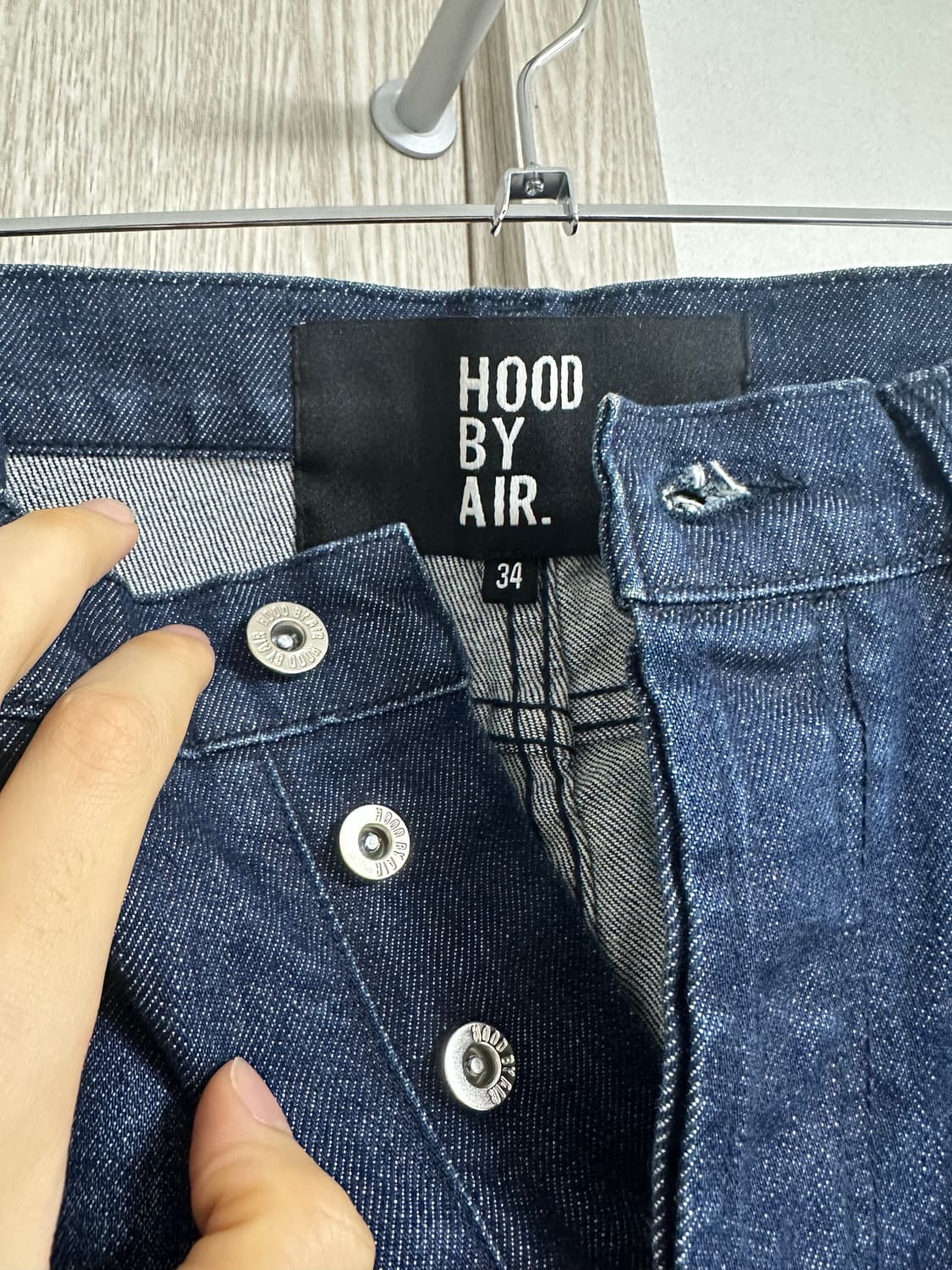 후드바이에어 zip logo 데님진 상품이미지2