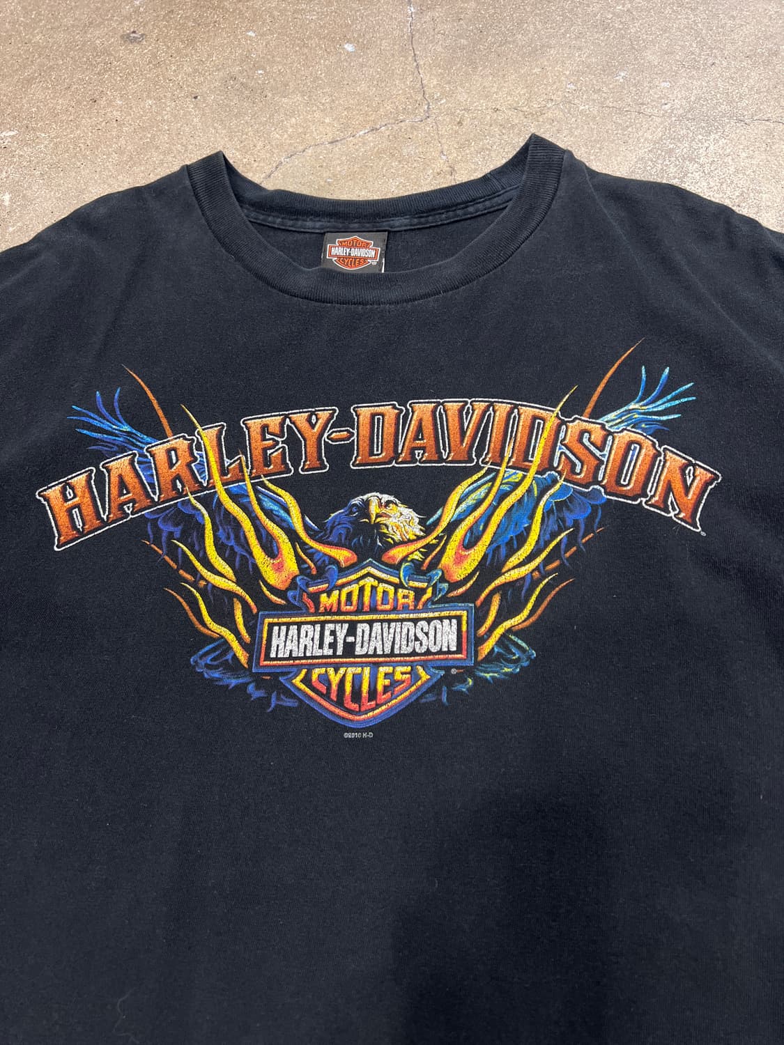 할리데이비슨 이글 플레임 반팔 티셔츠 상품이미지2