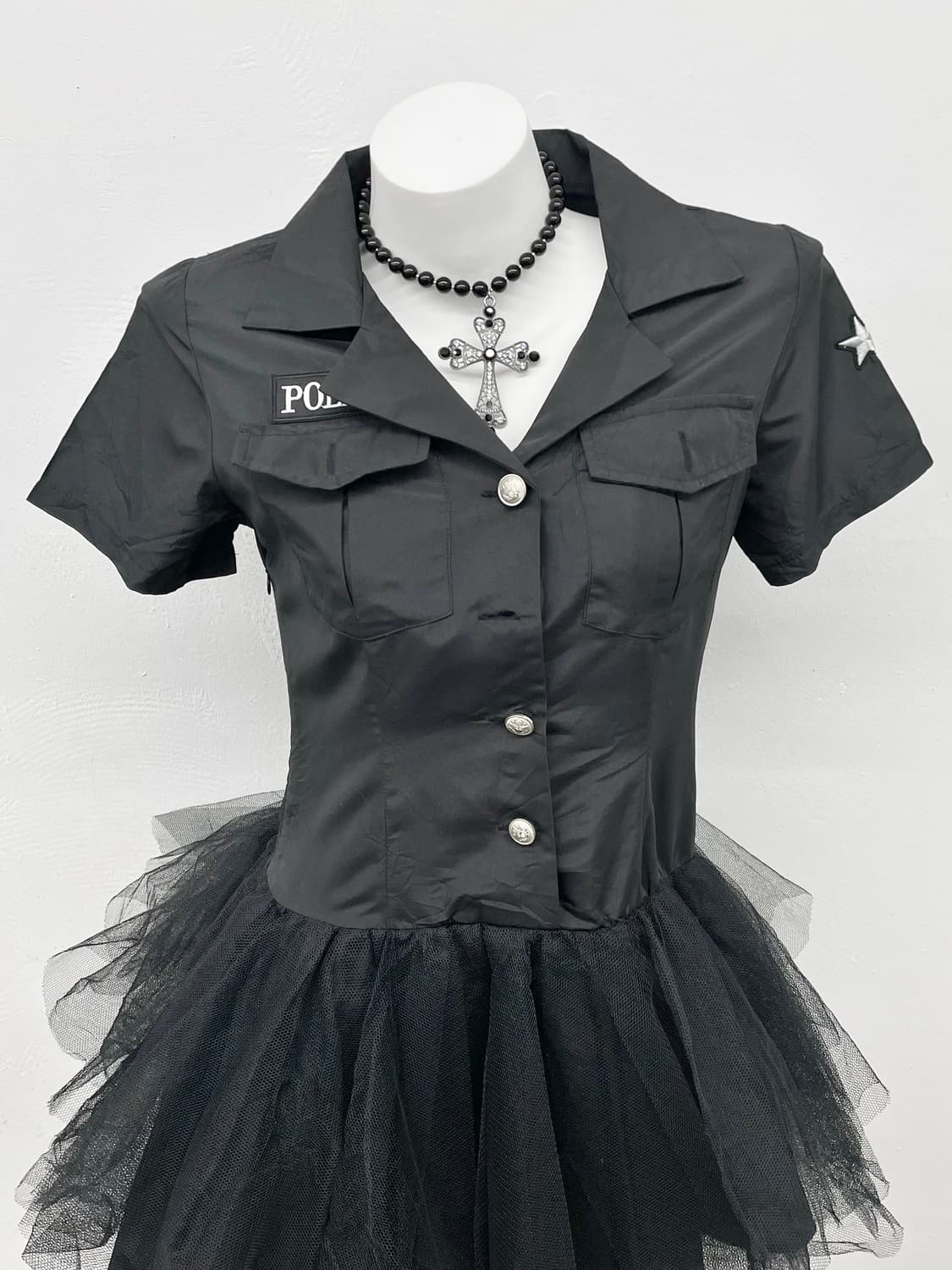 펑크 블랙 튜튜 원피스 상품이미지2