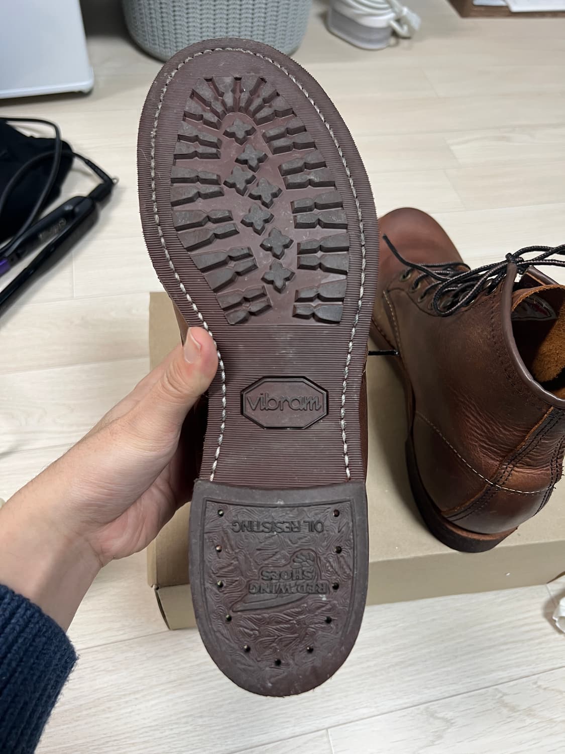 택포28) 레드윙 3343 블랙스미스 7.5D 255 상품이미지5