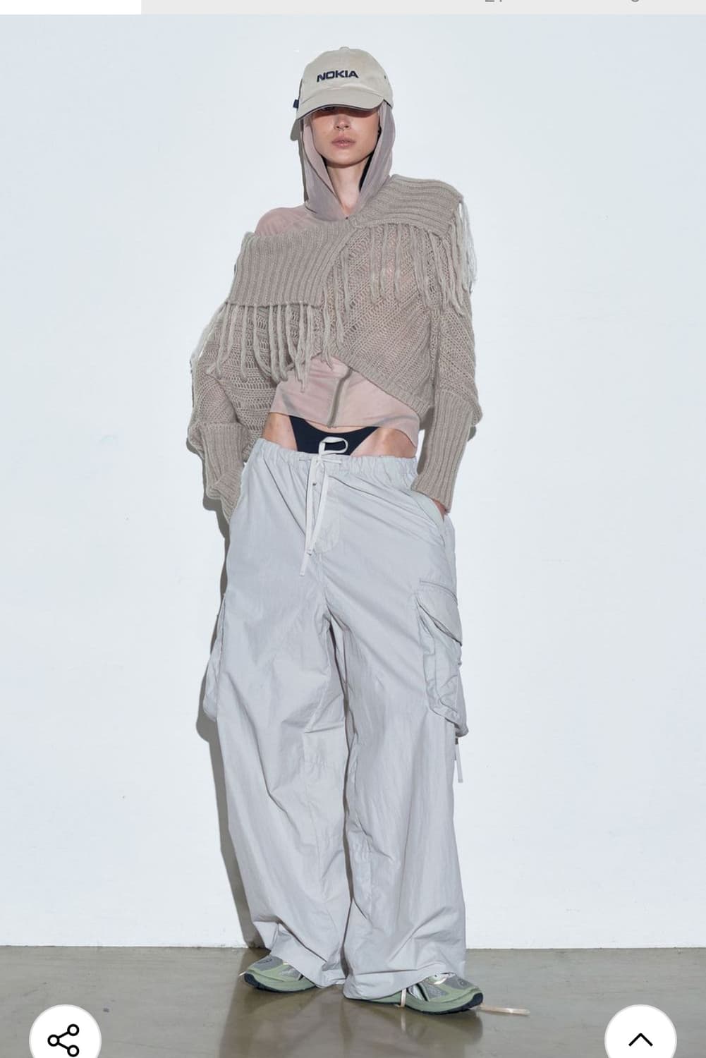 스컬프터 upside down two way sweater salmon 상품이미지1