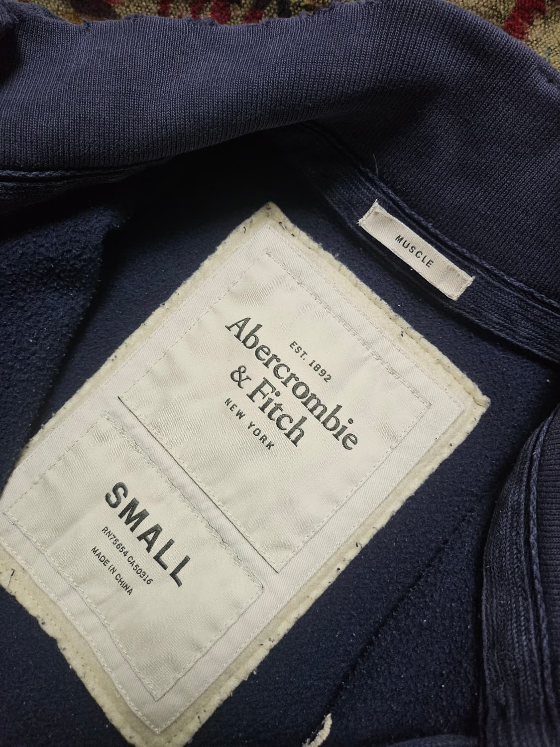 아베크롬비 가공 워싱 집업 점퍼 S 상품이미지4