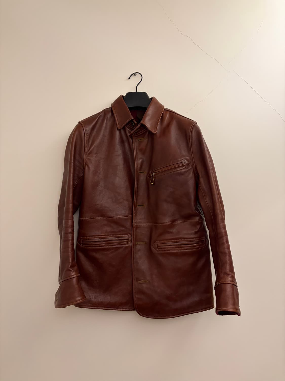 디아프바인 홀스레더자켓 카코트 - S size 상품이미지1