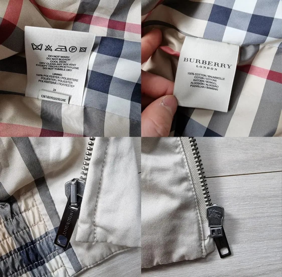 (M) 16ss 버버리 바라쿠타자켓 버버리자켓 버버리블루종 버버리바람막이 상품이미지8