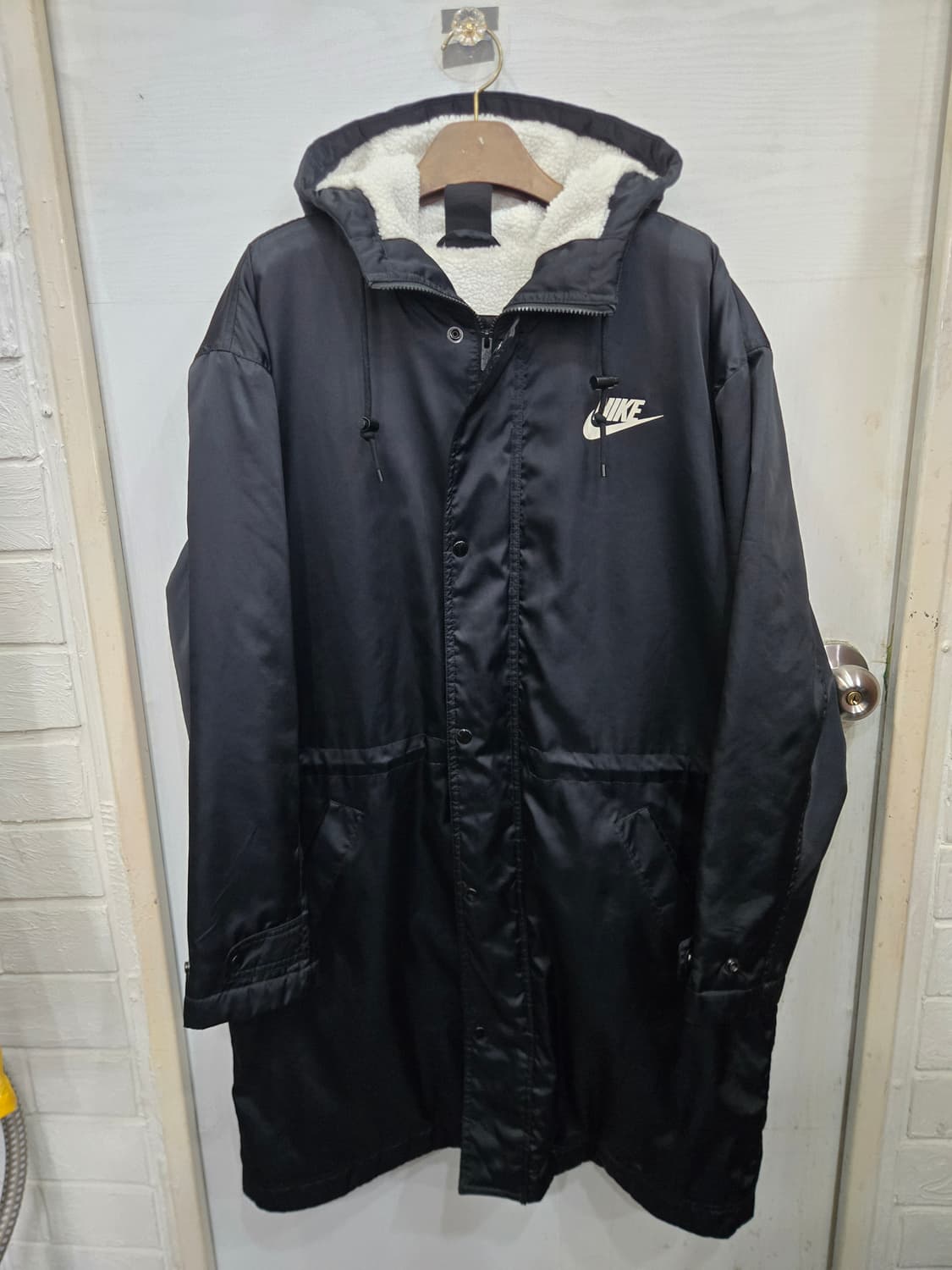 105,XL)) NIKE 나이키 롱 돕바 점퍼! 안쪽 양털! 뜨뜻해용!~ 상품이미지1