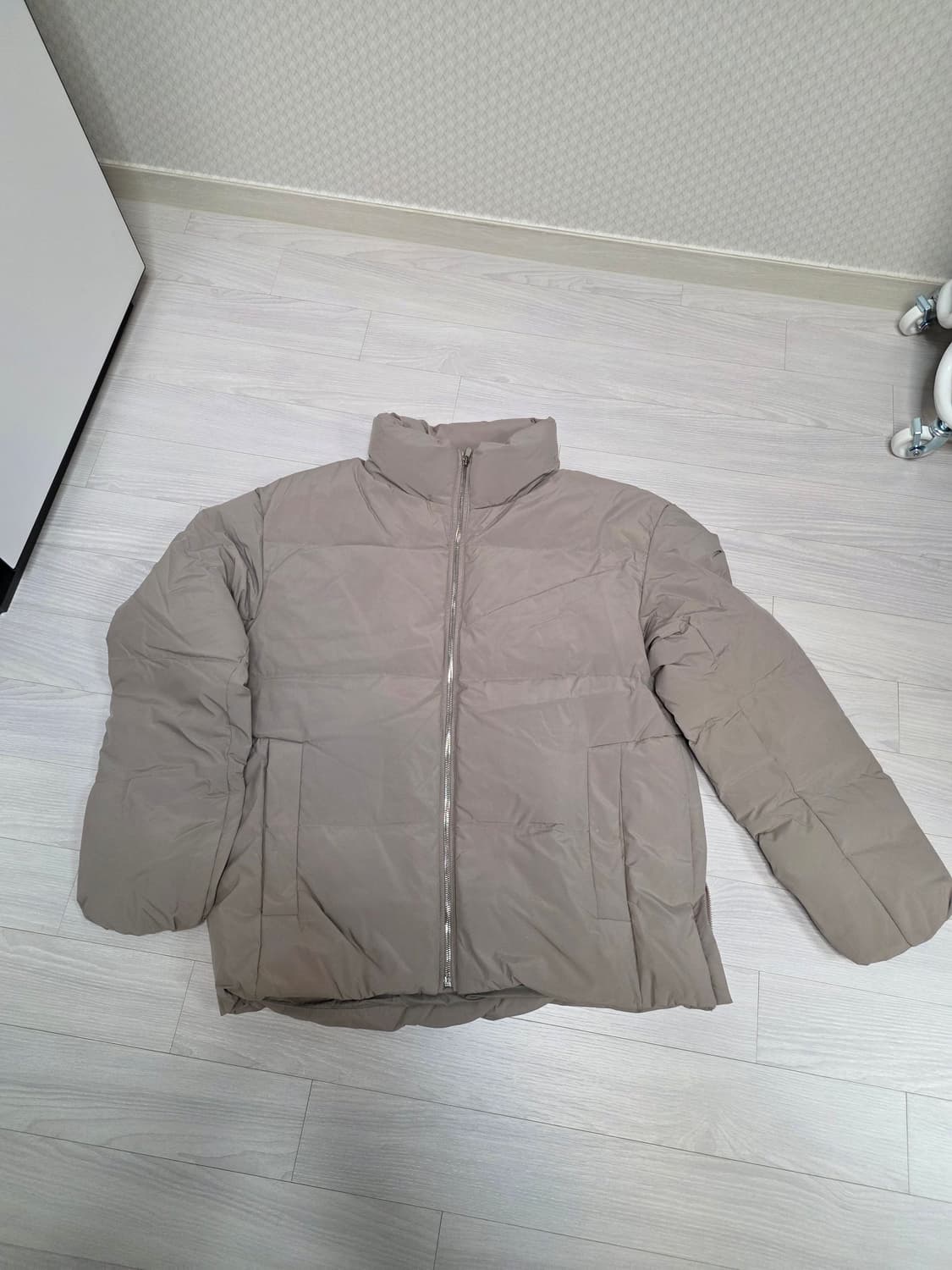 AND Z 패딩 점퍼 베이지 105 사이즈 상품이미지1