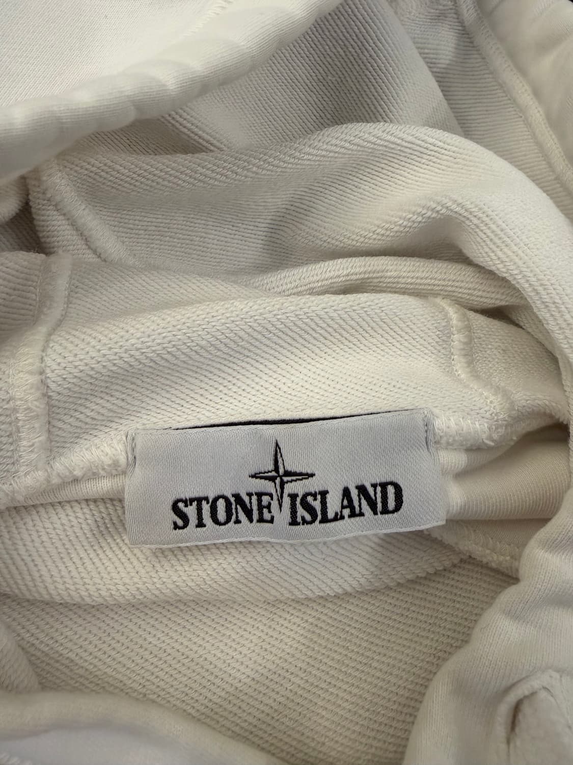 [S] 스톤아일랜드 22SS 와펜 후드티 화이트 (정품/상태s급) 상품이미지4