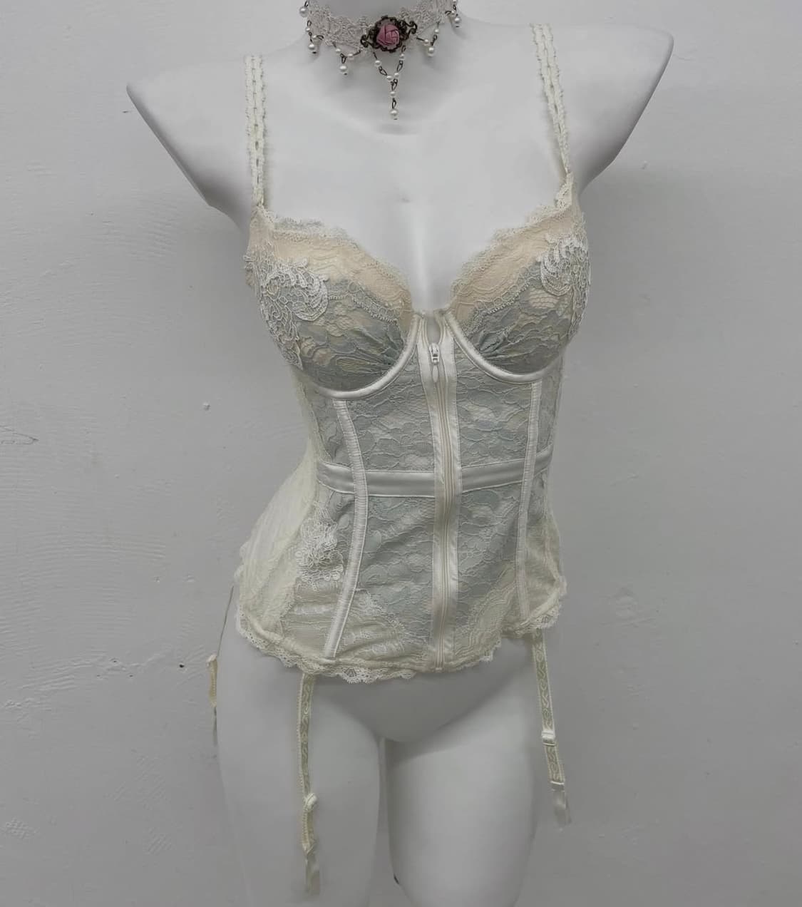 에블린 Eblin 대대장 코르셋 빈티지화이트페어리 상품이미지1