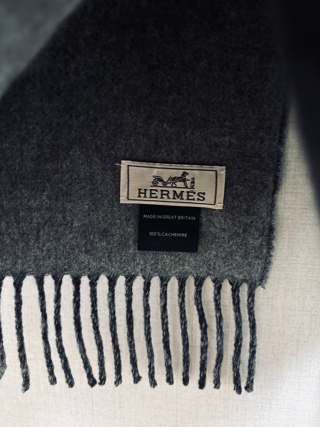 HERMES 에르메스 100% 캐시미어 머플러 상품이미지4