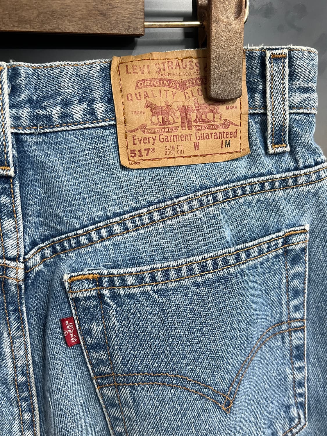 00s Levis 리바이스 517 부츠컷 연청 데님 팬츠  상품이미지3